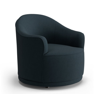 Upholstered Swivel Barrel Chair