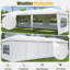 Pop Up Canopy Tent - Abri extérieur avec parois latérales amovibles et hauteur réglable pour le camping-123029077-123029076