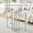 Glass Sofa Table Side Table Small With Storage Shelf, Living Room 2 Tiers Corner Coffee End Table Bedroom Little Nightstand Beside Table (Clear, Triangle)