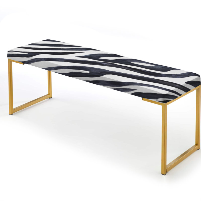 Banc rembourré Zebra