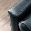 Chaise en cuir capitonnée Mid-Century