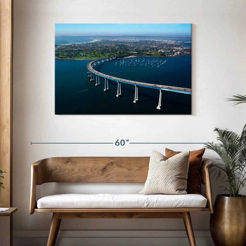 Lilie Coronado Bay Bridge Curve, H 30 po x l 45 po
