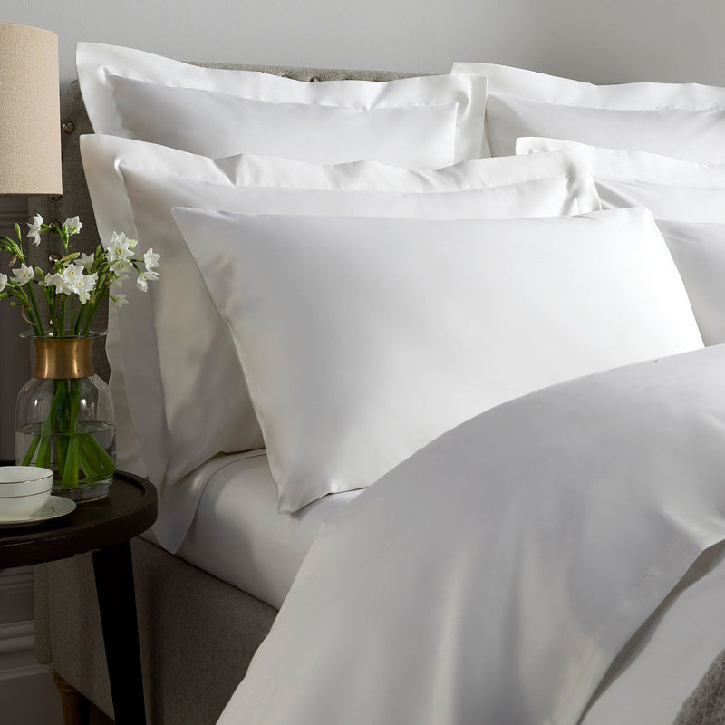Luxury 1000 Thread Count Sateen Pillowcases, White