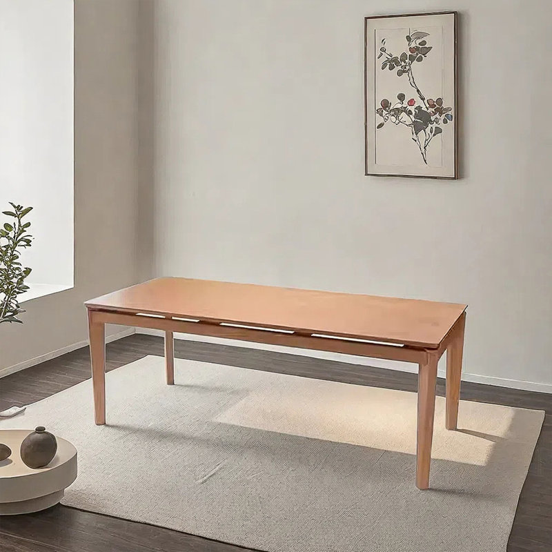 Nordic simple rectangular dining table, 29.52"H x 94.48"L x 31.49"W