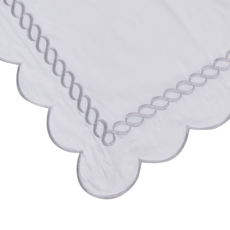 T600 SCALLP ROPE EURO SHAM PR, Gray