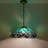 Tiffany Pendant Lighting Stained Glass Hanging Light  18" Wide