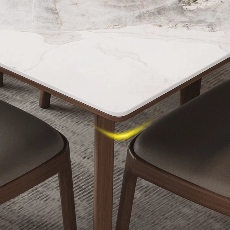Dekeshia Ash Solid Wood Base Dining Table, 29.52"H x 70.86"L x 35.43"W