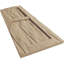 Timberthane deux panneaux plats égaux avec volets elliptiques en faux bois (par paire)-64374828-64374847-64374827