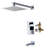 Sumerain Modern Tub and Shower Faucet, Wall Mount Single Handle Tub and Shower Faucet with Pressure Balance Valve, Chrome