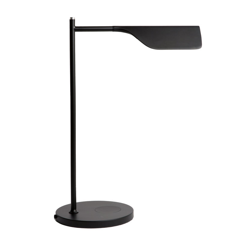 Leaf 16 in. Vintage Dimmable LED Reading Lamp with Wireless Charging Pad and Adjustable Lamp Head