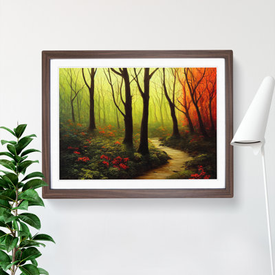 Summer Forest Path Vol.4 - Single Picture Frame Painting