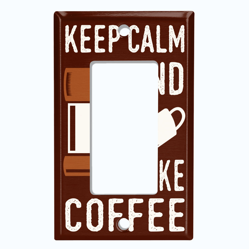 Plaque murale berçante Keep-Calm and Make Coffee