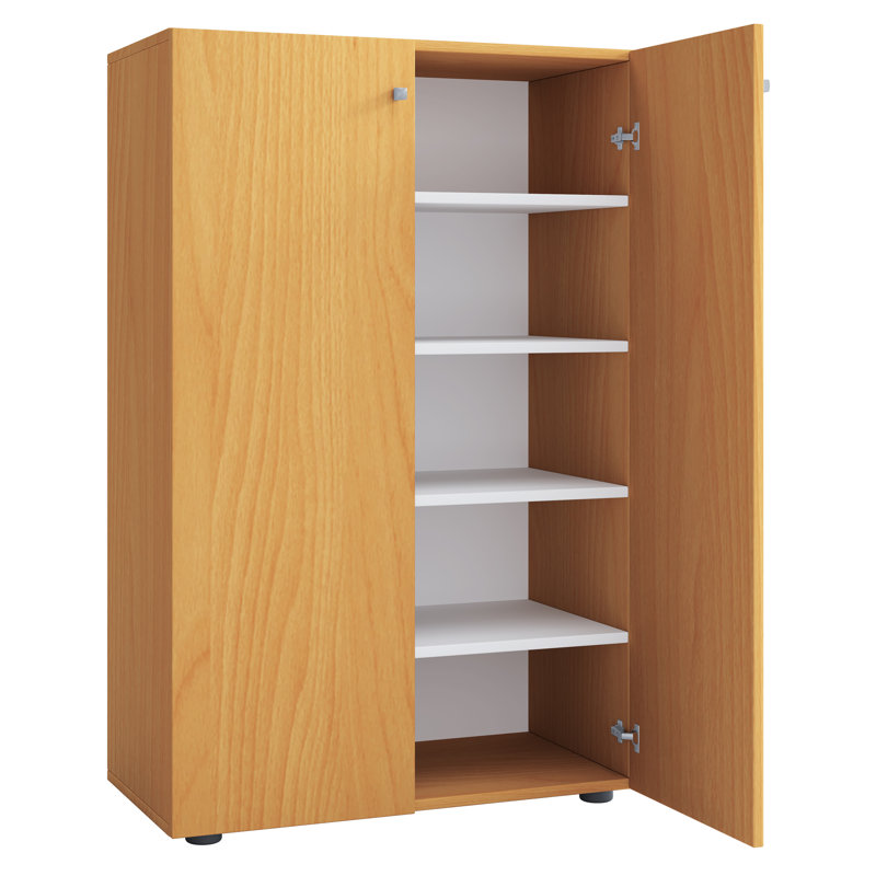 10 Pair Shoe Storage Cabinet, Beech