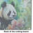 Panda Glass Cutting Board Large