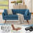 65" W Loveseat Sofa With 2 Armchair Accent Chair Tufted Upholstered Living Room Set-1492752755
