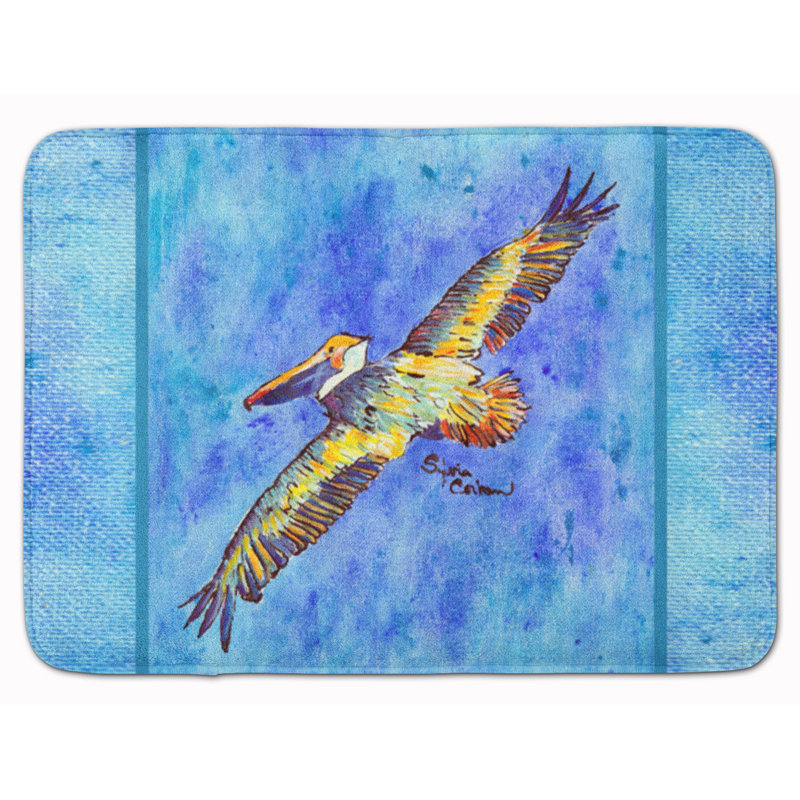 Tapis pour salle de bain en mousse à mémoire de forme pelican