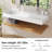 18.9x47''  Wall Mounted Counter Bathroom Sink, Solid Surface Basin With Two Holes Rectangular