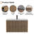 36" Wall Mounted Bathroom Vanity Set With Sink Top, Faucet And Drain, Floating Cabinet-61189469