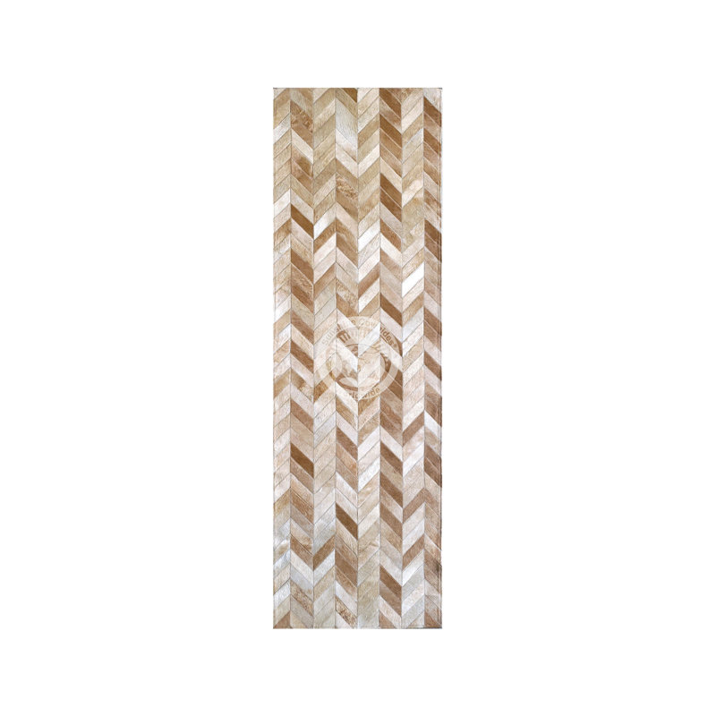 Denfield Cowhide Chevron Indoor Rug