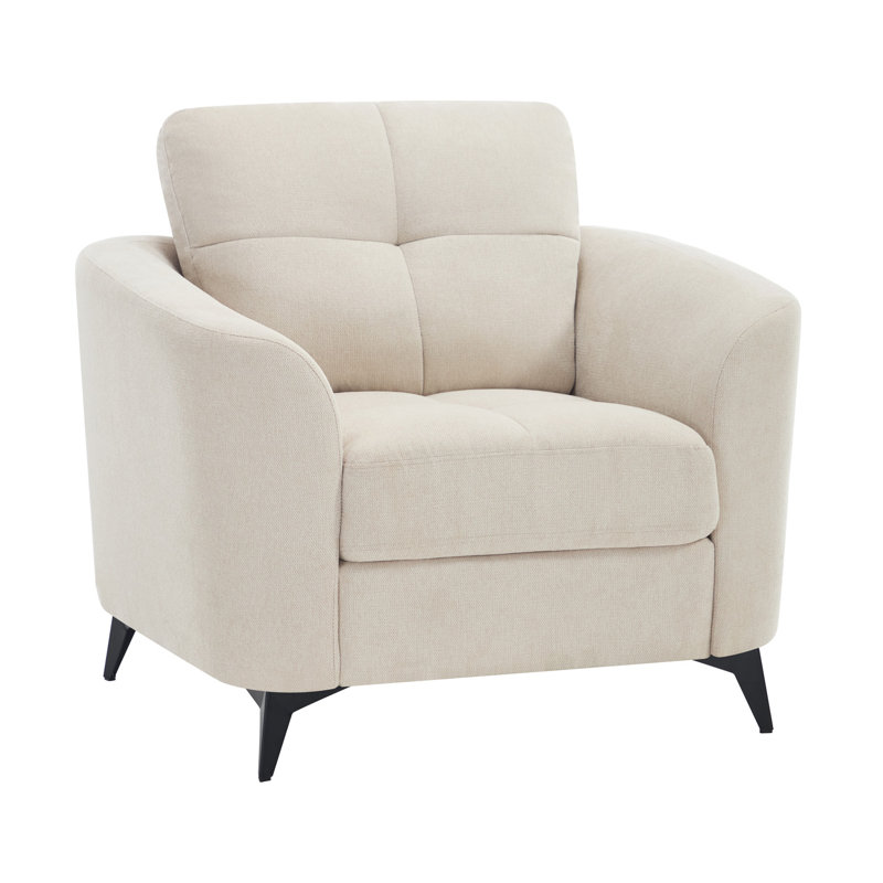 Upholstered Armchair, Beige
