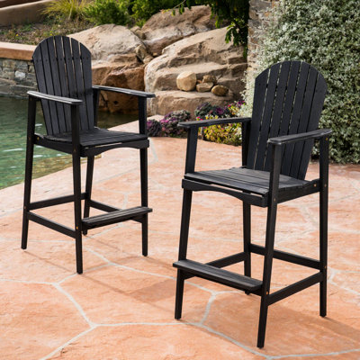 2 Seating Group Of Dark Gray Wood - Outdoor Comfort 2 . Stylish And Water For Patio Backyard