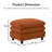 Vitoria Curved Ottoman Teddy Fabric-68725860