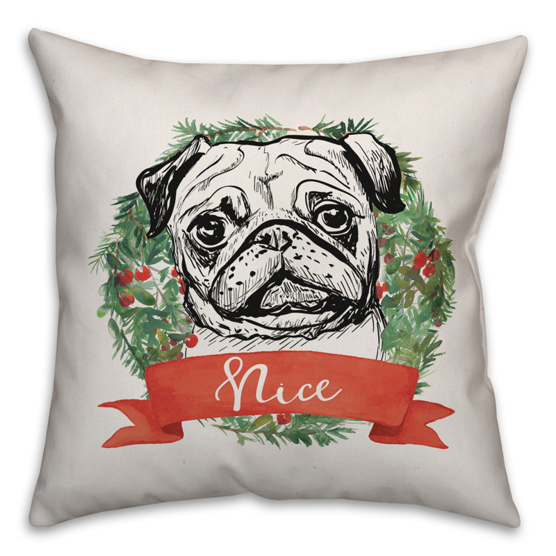  Coussin Naughty Nice, 16 po x 1 po