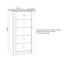 Tetteh 5 Drawer Narrow Chest Of Drawers