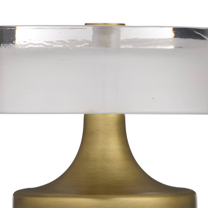 Verglas Mini Rechargeable Accent Lamp, Antique Brass