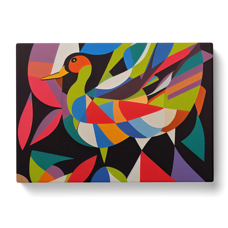 Wondrous Abstract Duck - Wrapped Canvas, 50cm H x 76cm W x 3cm D