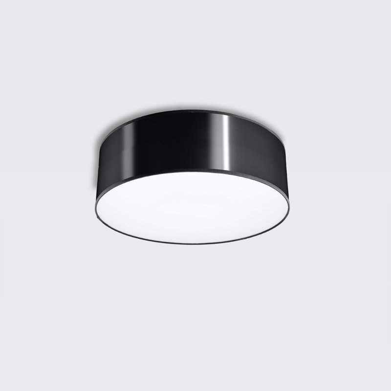 Floreat Flush Mount, 11cm H x 25cm W, Black