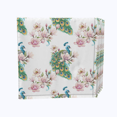 Polyester Floral Square Napkin