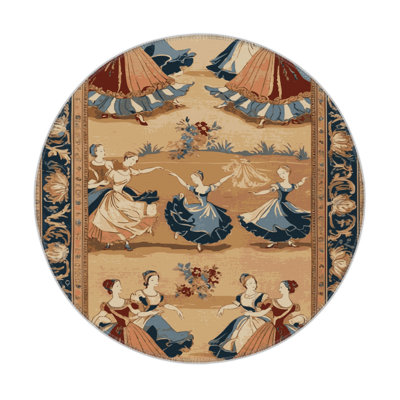 Tapis d'intérieur et d'extérieur brun français