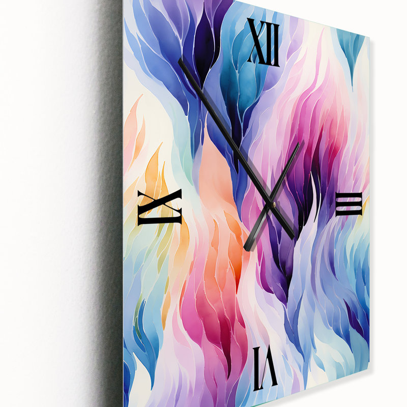 Jamaiya - Horloges murales abstraites, H 32 po x l 14 po x P 1 po