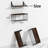 Rustic Wall Shelf Set With 2 Metal Baskets - Versatile 4-Tier Storage For Any Room-485420756