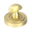 Art Deco Satin Brass Round Thumbturn