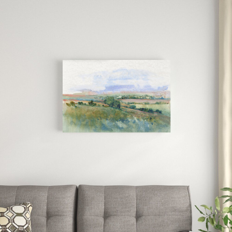 «Hilltop Vista II» par Timothy O 'Toole - peinture sur toile tendue, H 20 po x l 30 po