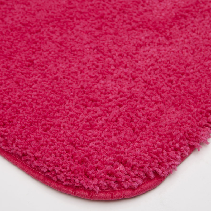 Alioth Nylon Non-Slip Contour Mat, Raspberry