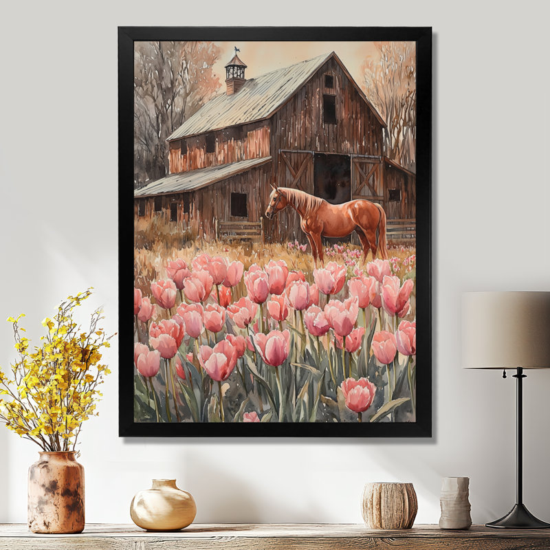Dondu - impressions sur toile florales, Noir, noir, noir, noir, H 20 po x l 12 po, Reproduction encadrée d'une seule photo