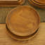 Assiettes en bois de teck