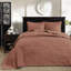 Courtepointe réversible 3 pièces Clay Red King / King