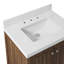 Meuble-lavabo 30 po avec comptoir en quartz blanc Thassos Aula-86268748