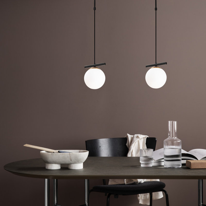 Lustre industriel moderne, hauteur réglable, structure en métal blanc et noir, 63,0 po x 5,9 po | 2 x douilles E27, 40 W maximum | Conception scandinave élégante, parfaite pour la salle à manger et le salon, avec instructions d'installation