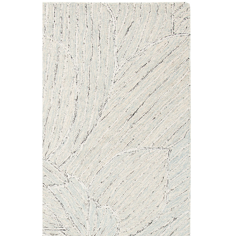 Metro Hand Tufted Wool And Cotton With Latex Floral Rug, Runner 2'3" x 9'