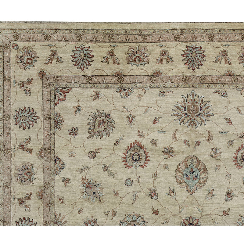 Cornwall Wool Oriental Area Rug in Beige/Brown
