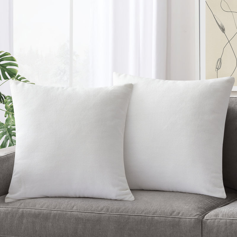 Dardel Velvet Scatter Cushion Cover, White
