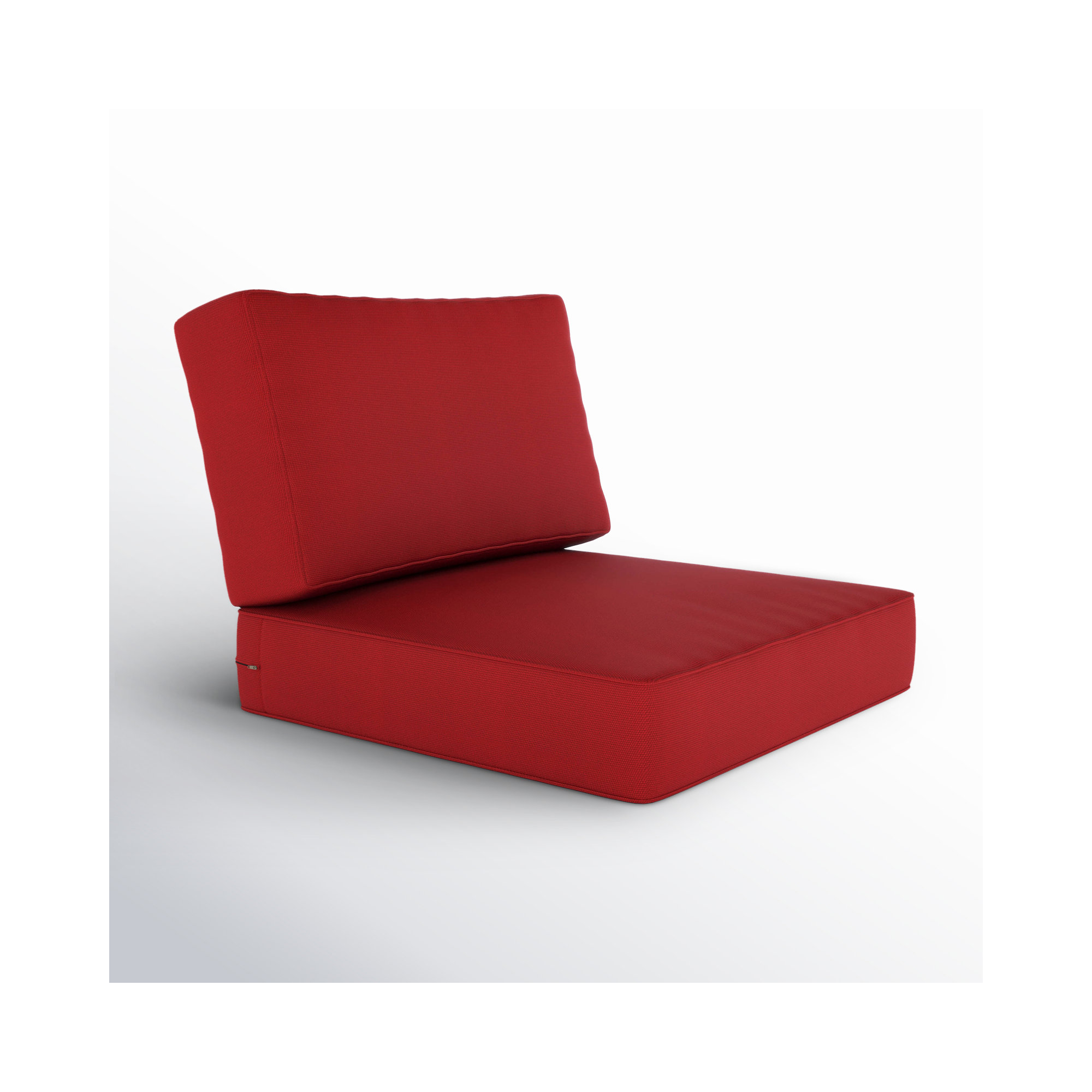 Outdoor Sunbrella Seat/Back Cushion, Canvas Jockey Red Sunbrella® Canvas
