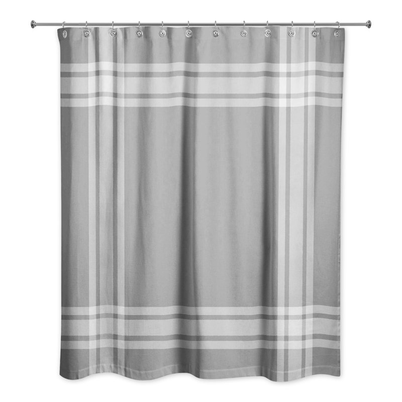 Rideau de douche simple Stronach, Gris