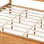 Cadre de lit Rigsby en bois pour lit queen size avec tête et pied de lit à double rangement ouvert-139223135
