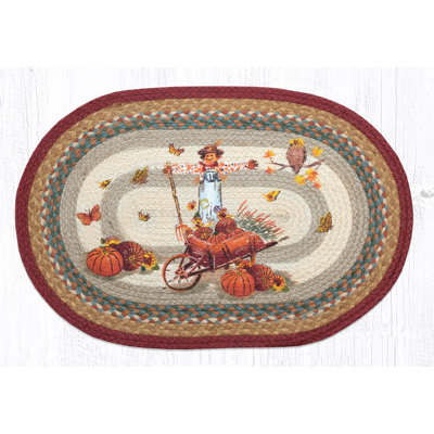  OP-222 Pumpkin Celebration Oval Patch 20"x30"